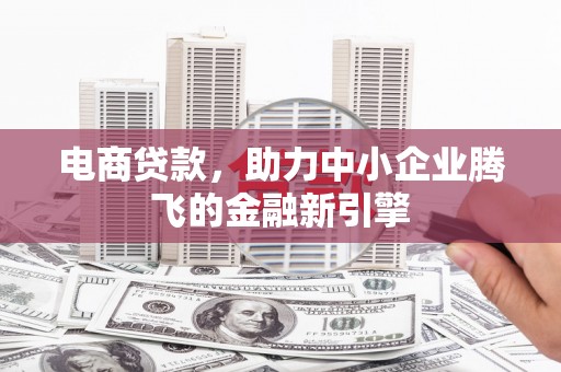 关西电商贷款，助力中小企业腾飞的金融新引擎