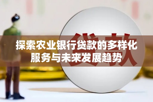 关西探索农业银行贷款的多样化服务与未来发展趋势