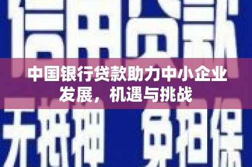 关西中国银行贷款助力中小企业发展，机遇与挑战