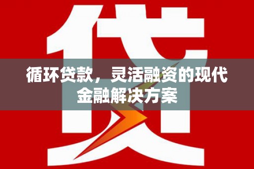 关西循环贷款，灵活融资的现代金融解决方案