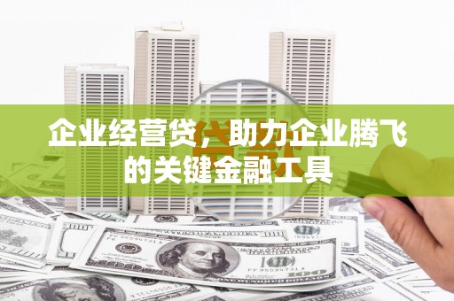 关西企业经营贷，助力企业腾飞的关键金融工具