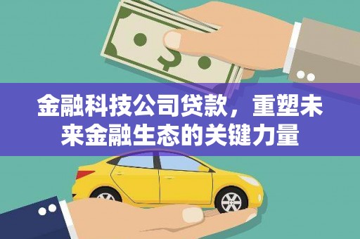 关西金融科技公司贷款，重塑未来金融生态的关键力量
