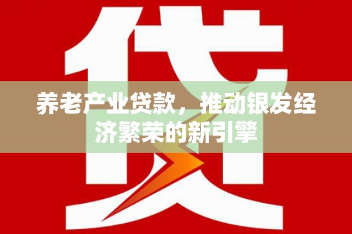 关西养老产业贷款，推动银发经济繁荣的新引擎