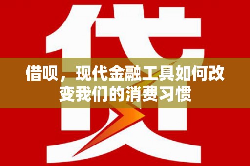 关西借呗，现代金融工具如何改变我们的消费习惯