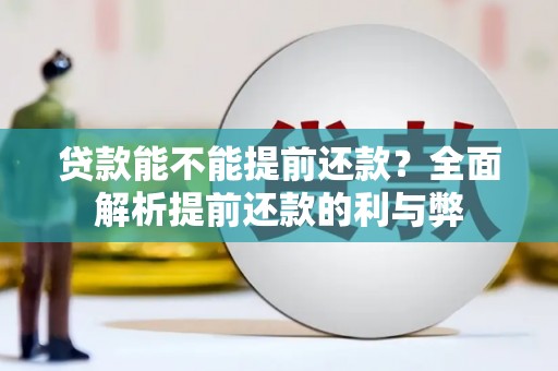 关西贷款能不能提前还款？全面解析提前还款的利与弊